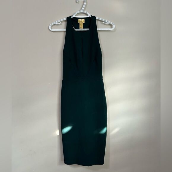 NWT H&M Emerald Green Pencil Midi Dress - Picture 1 of 10